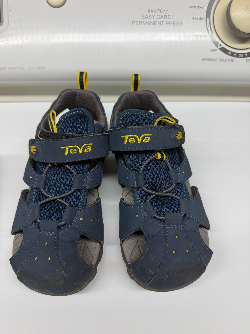 Teva Kids Navy and Yellow Closed-Toe Sandals